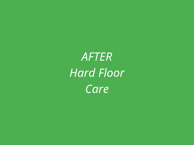 Hard Floor Care After
